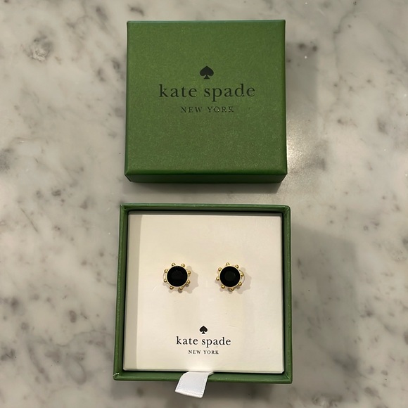 Kate Spade New York Flying Colors Black Studs - Picture 1 of 5